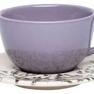 Чайная пара Oxford UNNI Shape LILAC 102957 AY04-5625 (чашка 200мл и блюдце 14см)