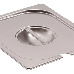 Крышка для гастроемкости MACO E16CS GN 1/6 (176х162) с отверстием для ложки, нерж. сталь