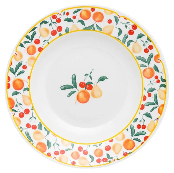 Тарелка глубокая Oxford FLAMINGO FRUITS 90520 SB02-9410 (23,5см)
