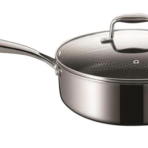 Сотейник P.L. Proff Cuisine New Kitchen Honeycombs 81280246 2.5 л d 22 см h 7 см нержавеющая сталь, индукция