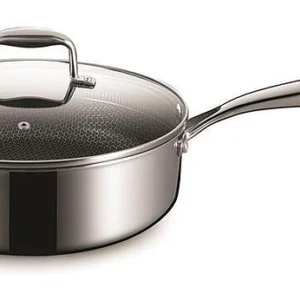 Сотейник P.L. Proff Cuisine New Kitchen Honeycombs 81280247 3.4 л d 24 см h 8 см нержавеющая сталь, индукция