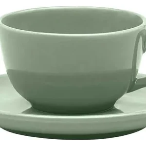 Чайная пара Oxford FLAT Shape MATCHA 136122 AO04-1A04 (чашка 200мл и блюдце 14см)