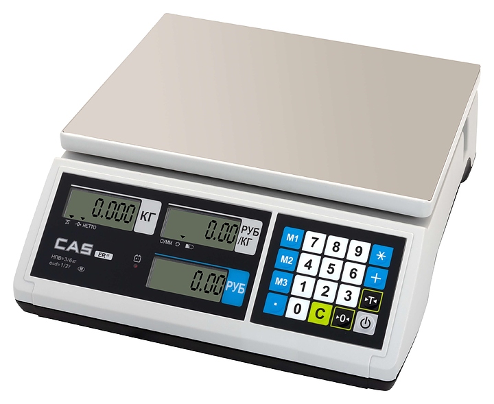 Торговые весы CAS ER JR-30CB белые