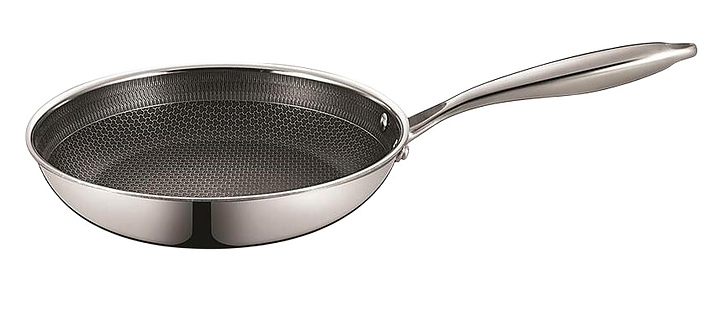 Сковорода P.L. Proff Cuisine New Kitchen Grid 81280253 d 28 см h 5.5 см нержавеющая сталь, индукция